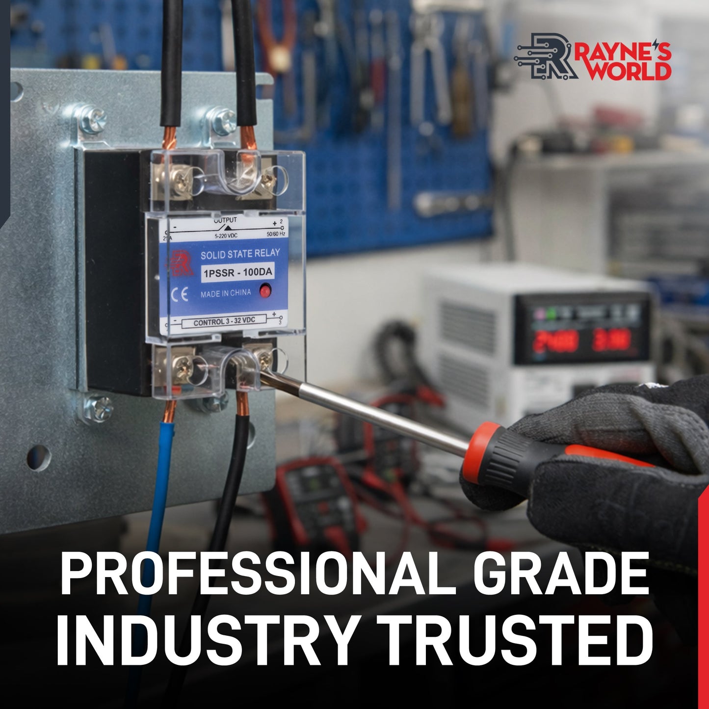 100 Amp DA Solid State Relay Module SSR-DC to AC-3-32VDC Control-24-480VAC Output