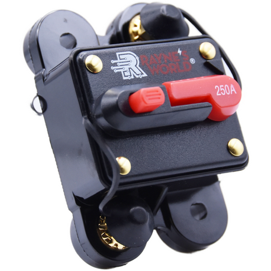 250 Amp Waterproof Circuit Breaker Auto/Marine/Solar 12-48V DC Manual Reset