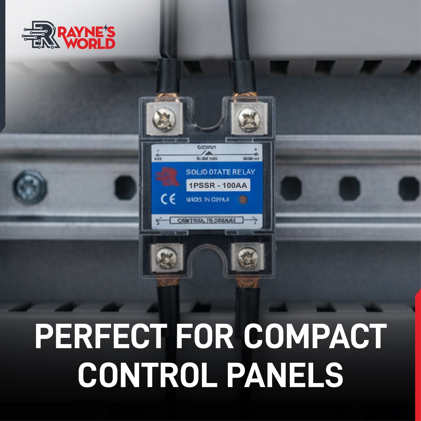 100 Amp AA Solid State Relay Module SSR-AC to AC-70-280VAC Control-24-480VAC Output