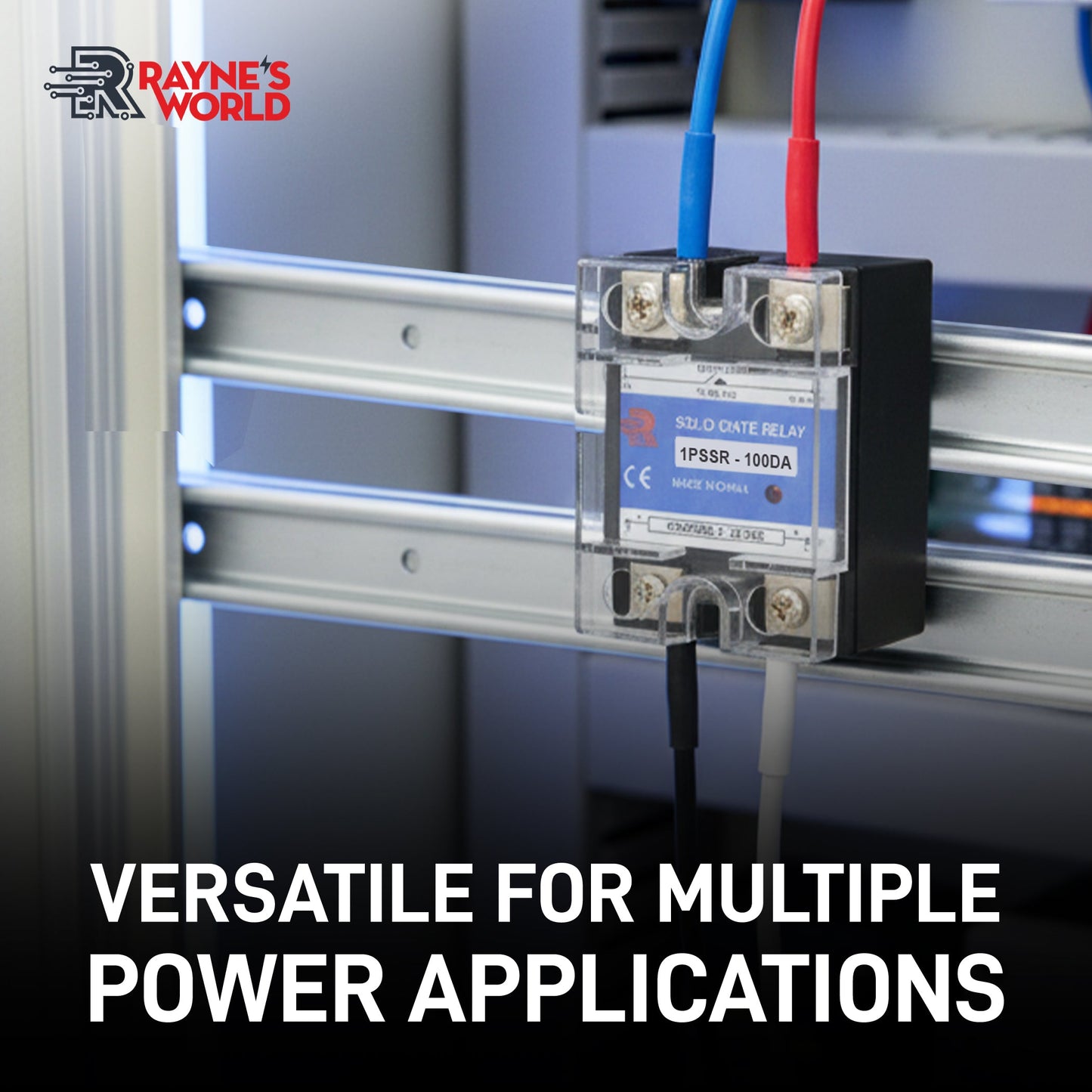 100 Amp DA Solid State Relay Module SSR-DC to AC-3-32VDC Control-24-480VAC Output