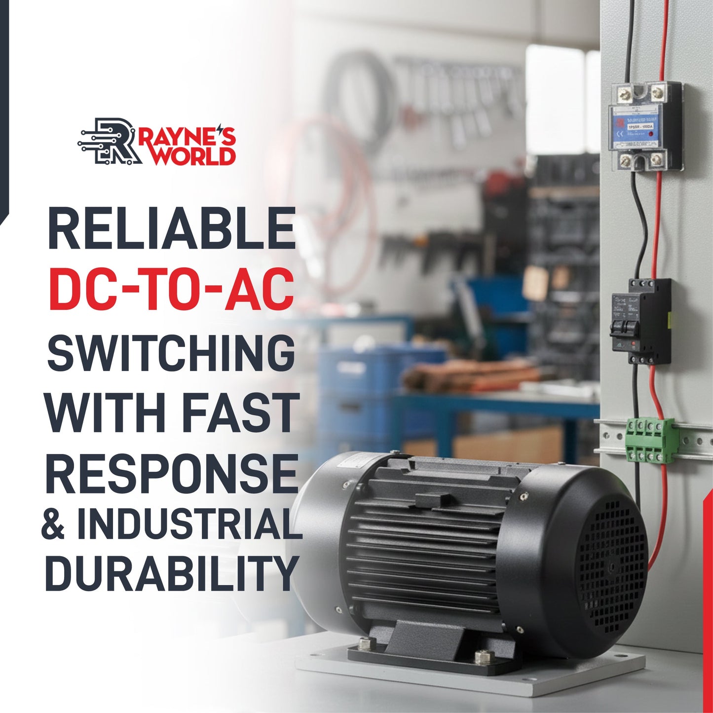 100 Amp DA Solid State Relay Module SSR-DC to AC-3-32VDC Control-24-480VAC Output