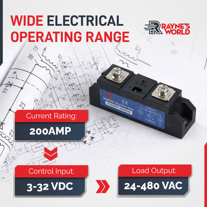 200 Solid State Relay | Single Phase Industrial | DA (DC-AC)
