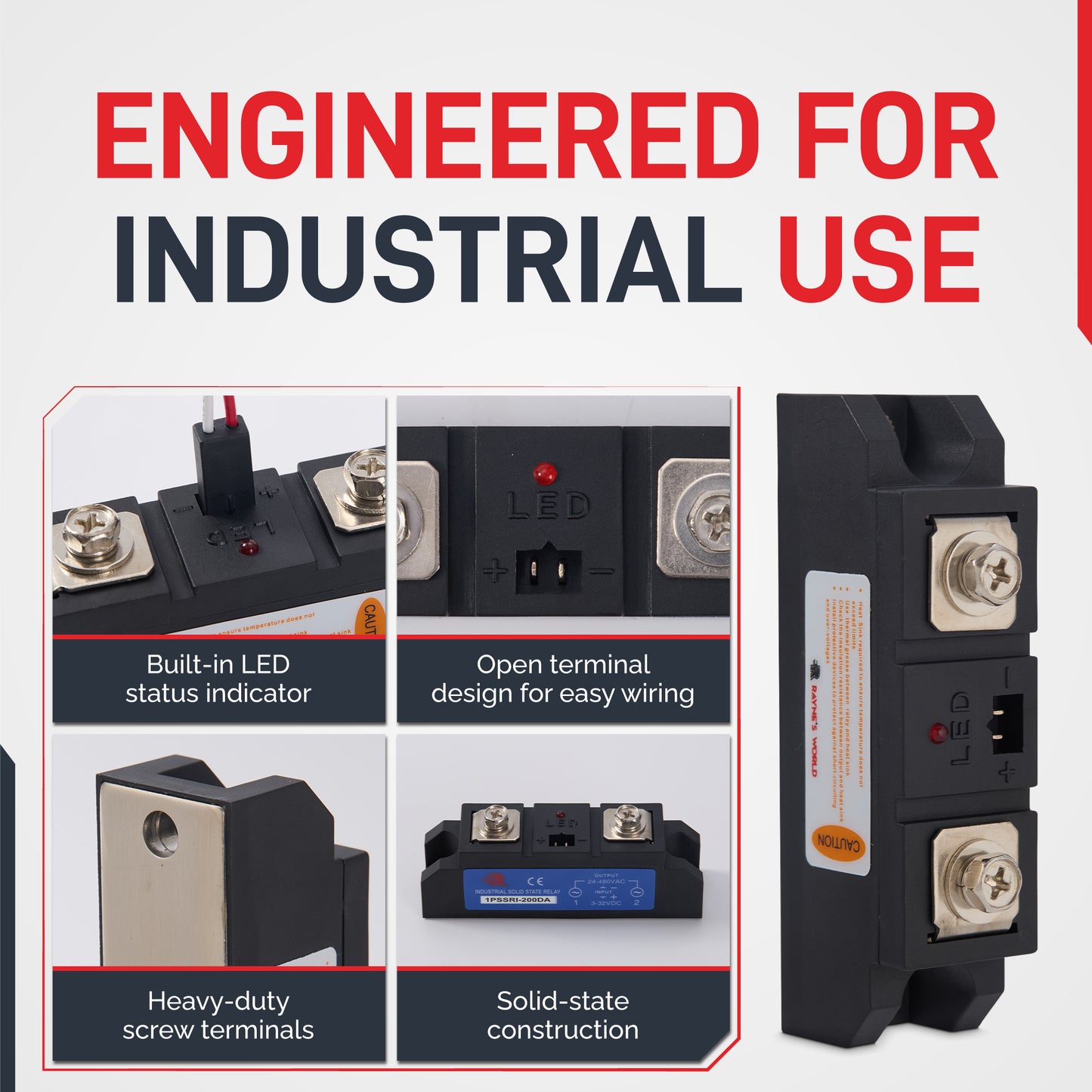 200 Solid State Relay | Single Phase Industrial | DA (DC-AC)
