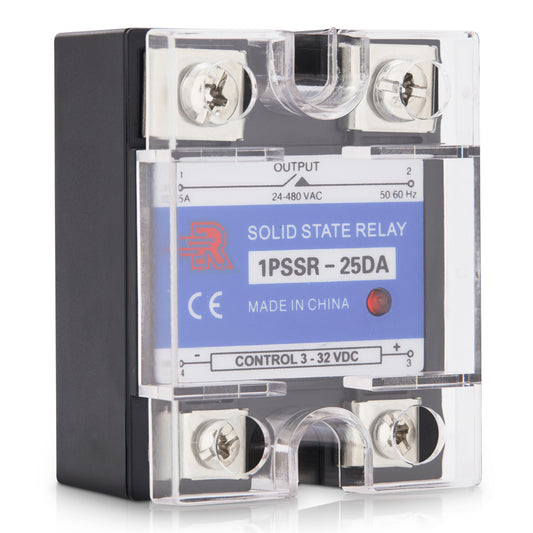25 Amp DA Solid State Relay Module SSR-DC to AC-3-32VDC Control-24-480VAC Output