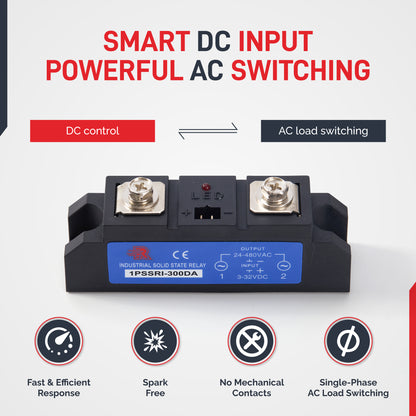 300 Solid State Relay | Single Phase Industrial | DA (DC-AC)