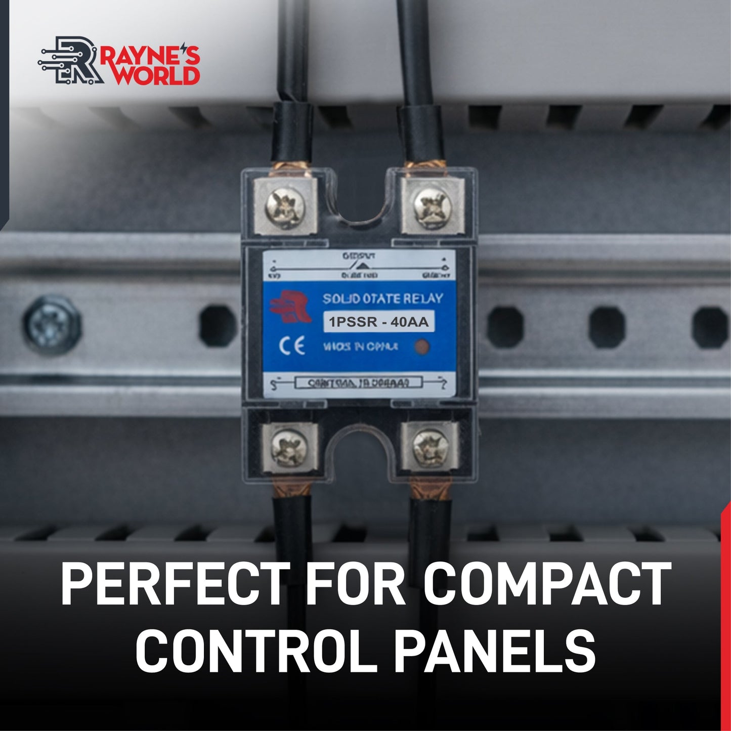 40 Amp AA Solid State Relay Module SSR-AC to AC-70-280VAC Control-24-480VAC Output