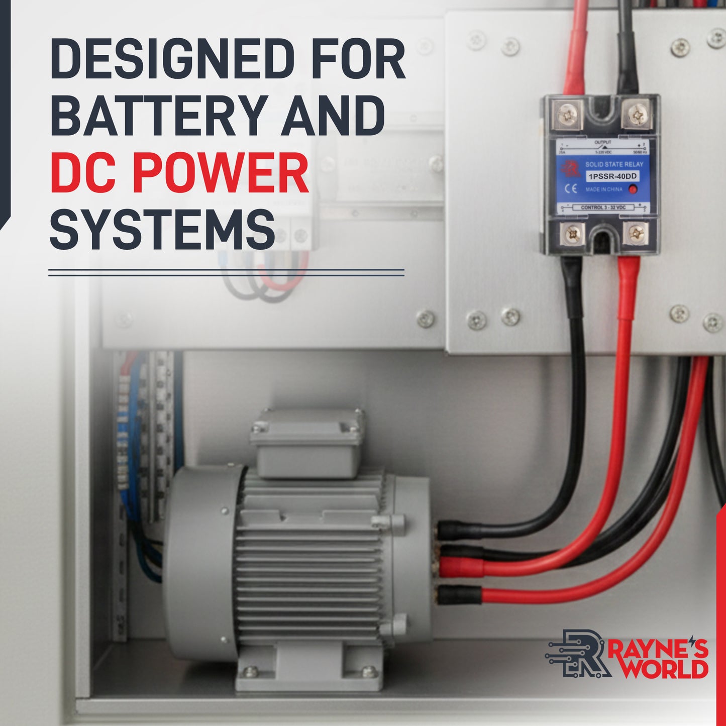 40 Amp DD Solid State Relay Module SSR-DC to DC-3-32VDC Control-12-220VDC Output