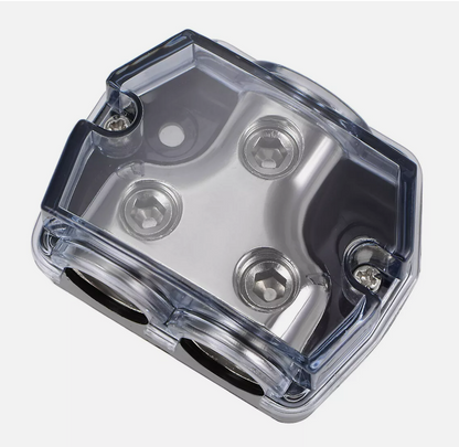 2 Way Power/Ground Distribution Blocks 1/0 AWG IN( Fits 0-4 AWG)