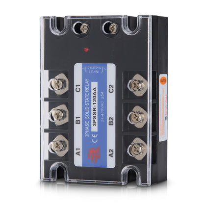 120 Amp AA 3 Phase Solid State Relay Module SSR-AC to AC-70-280VAC Control-24-480VAC Output