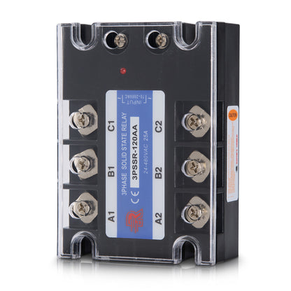 120 Amp AA 3 Phase Solid State Relay Module SSR-AC to AC-70-280VAC Control-24-480VAC Output