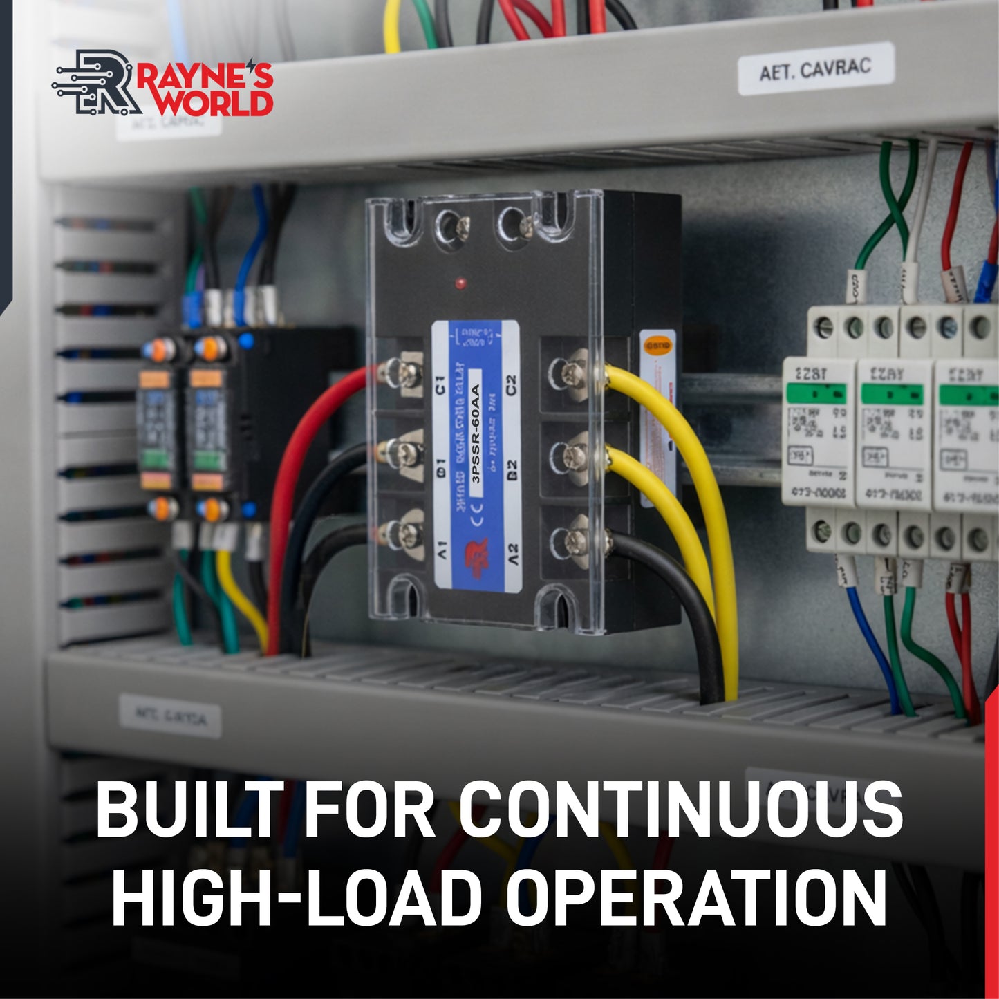 60 Amp AA 3 Phase Solid State Relay Module SSR-AC to AC-70-280VAC Control-24-480VAC Output