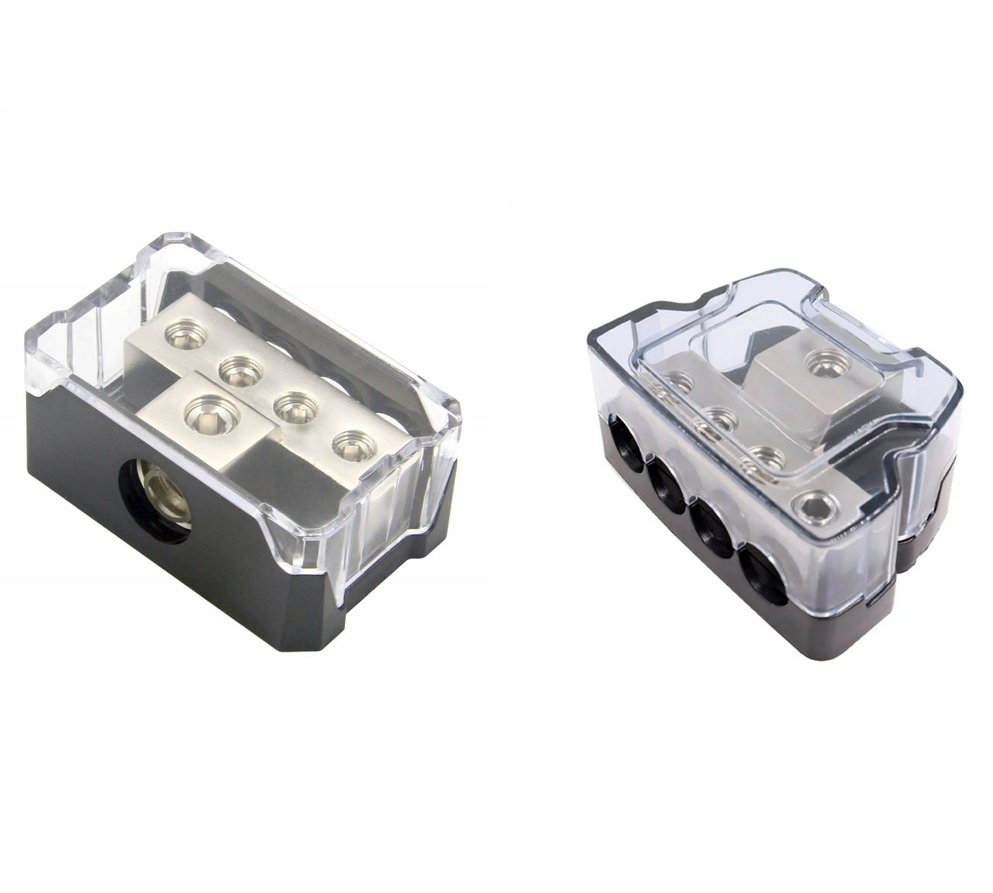 4 Way Power/Ground Distribution Block 0 AWG In, 4 AWG Out (Fits 4-8 AWG)