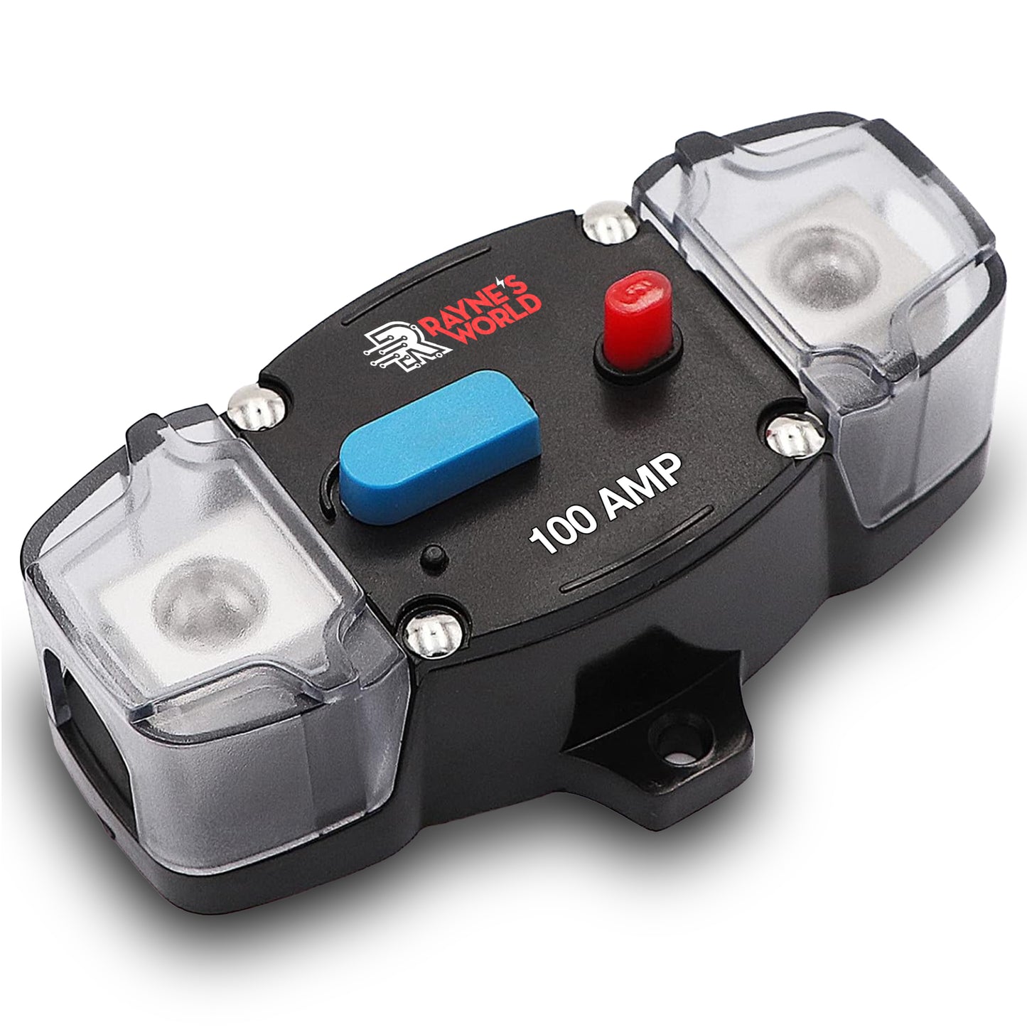 100 Amp Inline Waterproof Circuit Breaker with Dust Covers 12-48V