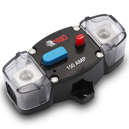 150 Amp Inline Waterproof Circuit Breaker with Dust Covers 12-48V