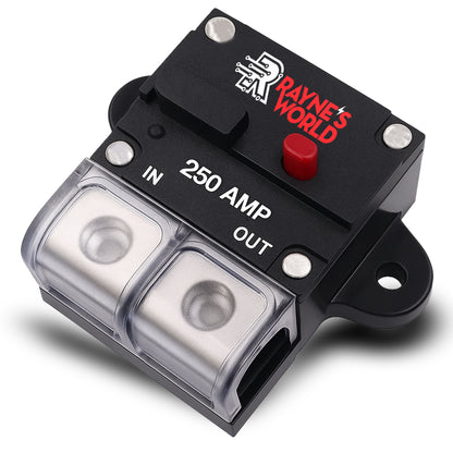 250 Amp Waterproof Circuit Breaker with Dust Covers 12-48V