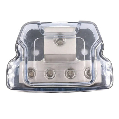 4 Way Distribution Block 0 AWG In, 4 AWG Out Car Audio Amp Power Ground Distributor