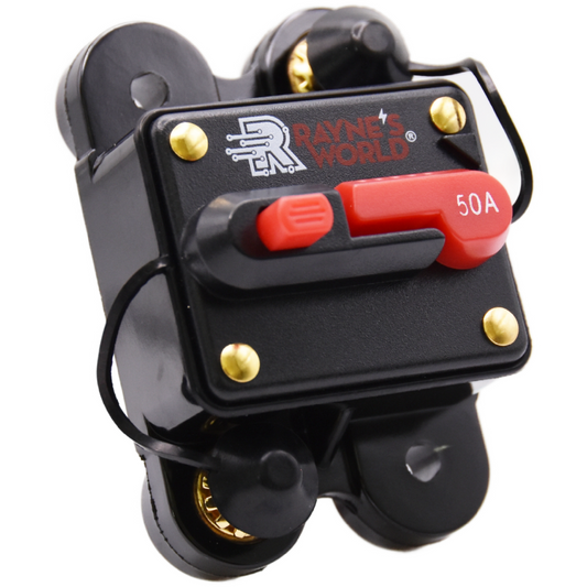 50 Amp Waterproof Circuit Breaker Auto/Marine/Solar 12-48V DC Manual Reset