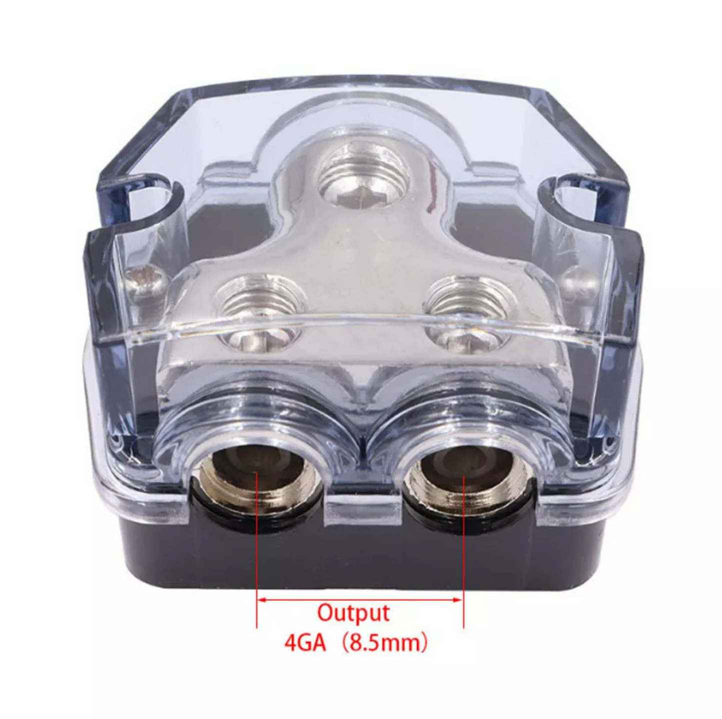 2 Way Power/Ground Distribution Blocks 1/0 AWG IN( Fits 0-4 AWG)