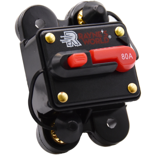 80 Amp Waterproof Circuit Breaker Auto/Marine/Solar 12-48V DC Manual Reset
