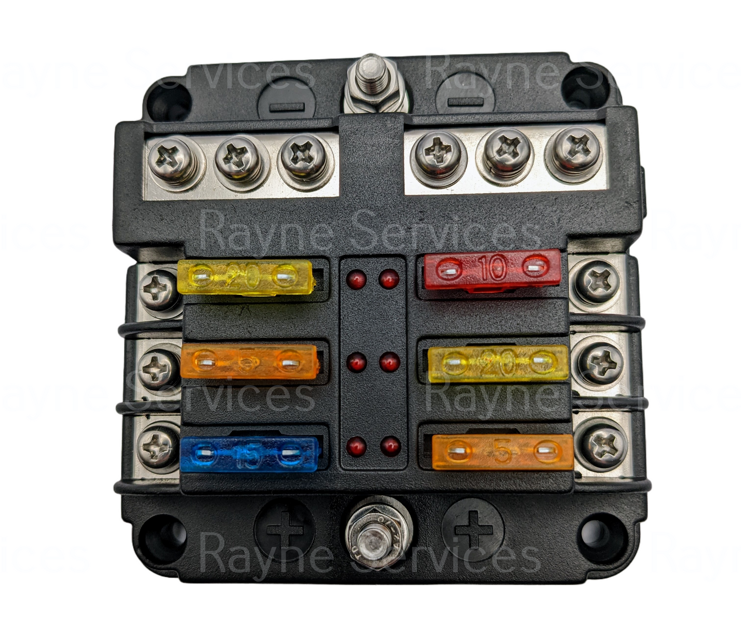 6-12 Way ATO/ATC Blade Fuse Block 12V-48V With Bus Bar