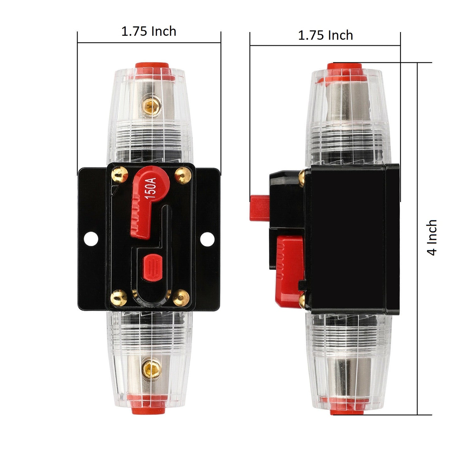 20 Amp Inline Waterproof Circuit Breaker Manual Reset 12V-48V